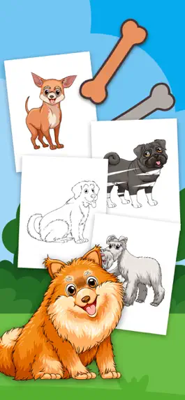 Game screenshot Dogs Coloring Book Game mod apk