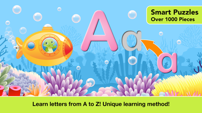 Alphabet Aquarium School Vol 1: Animated Bubble Puzzle for Preschool and Kindergarten Explorers screenshot 1