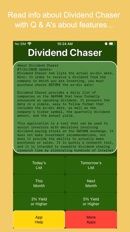 Dividend Chaser