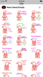 How to cancel & delete neon santa emojis 2