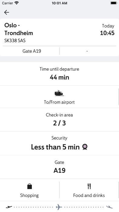 Avinor: Flights and airport Screenshot