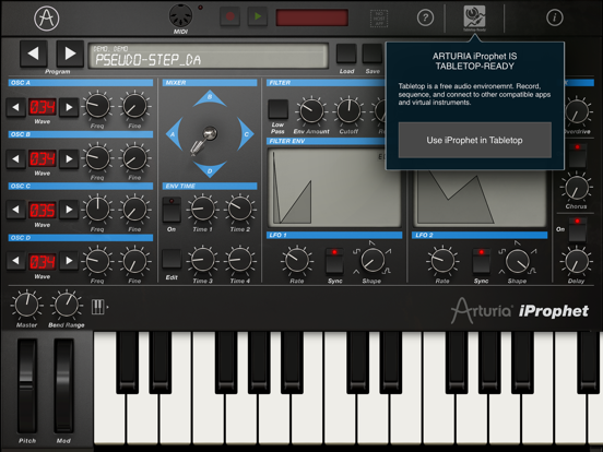 iProphet Synthesizer iPad app afbeelding 4