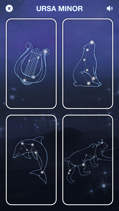 Space. Cards for children. Screenshot