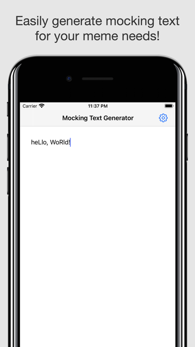 Screenshot #1 pour Mocking Text Generator