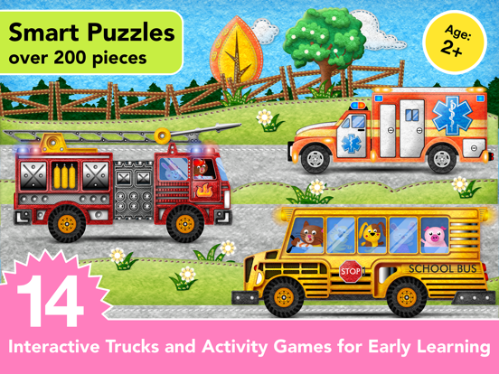 Ice Cream & Fire Truck Games iPad app afbeelding 2