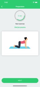 Yoga Everyday Workouts 2021 screenshot #4 for iPhone