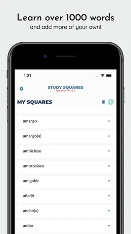 Game screenshot Study Squares Spanish Vocab hack