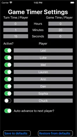 Game screenshot Board Game Turn Timer apk