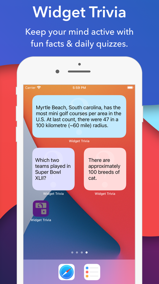 #1. Widget Trivia (iOS) 由: Armchair Engineering