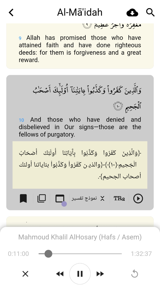 #3. Bridges’ Qur’an’s translation (iOS) 由: Fadel Soliman
