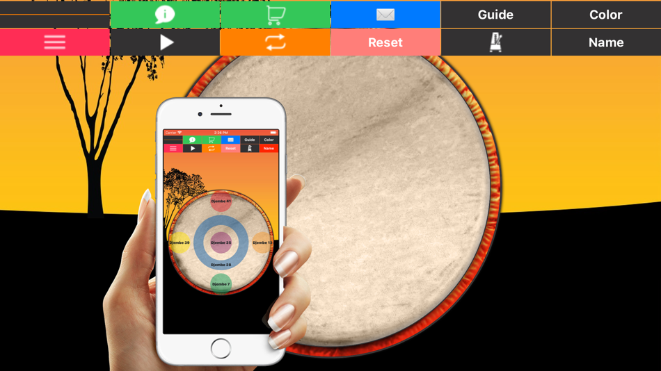 Djembe - Drum Percussion Pad - 2.1.0 - (iOS)