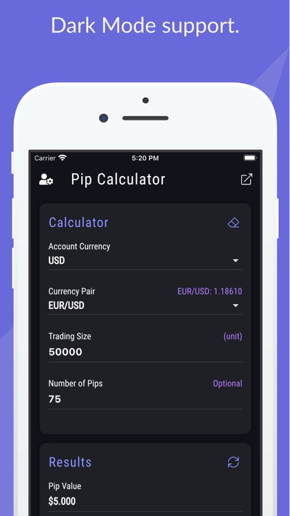 Calculadora de pip