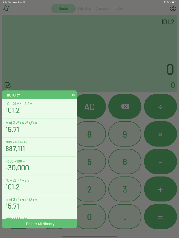 Super Calculator-Calculator HD iPad screenshot 6 - Productivity app