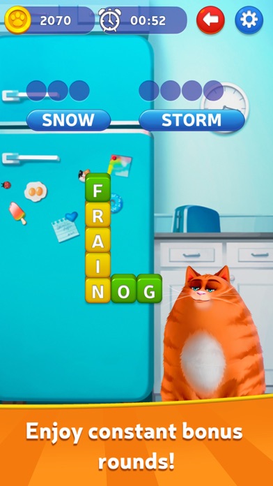 Kitty Scramble: Word Stacks Screenshot