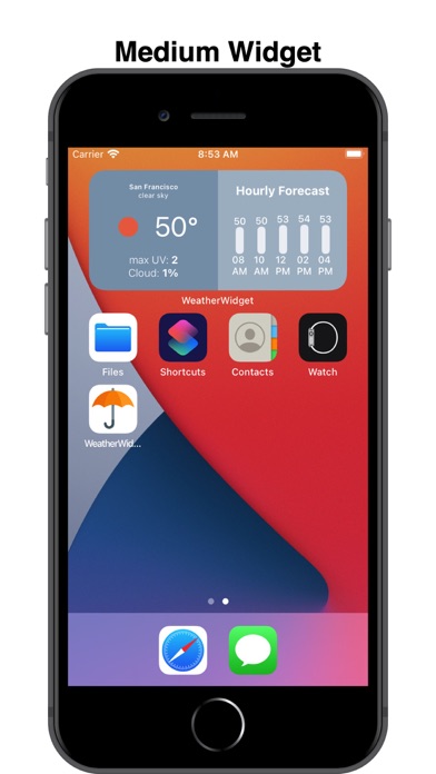 Screenshot #2 pour WeatherWidget: Quick Glance