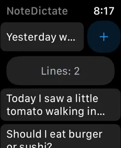 NoteDictate screenshot #1 for Apple Watch