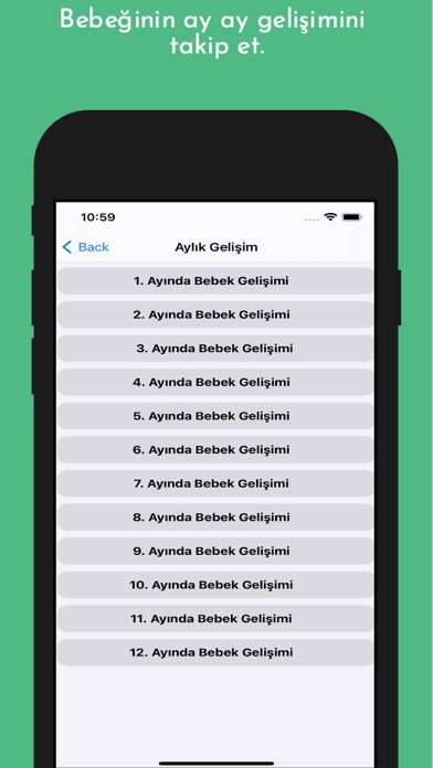 Bebek Gelişimi ve Takibi Screenshot
