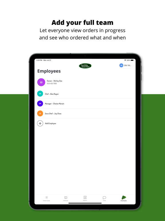 Earthly Gourmet iPad screenshot 5 - Business app