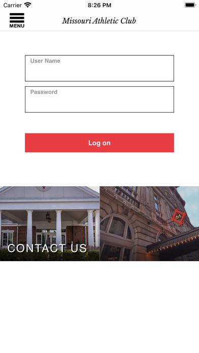 Missouri Athletic Club Screenshot