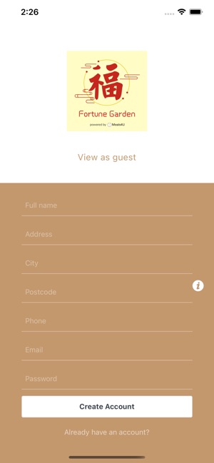 Fortune Garden Restaurant On The App