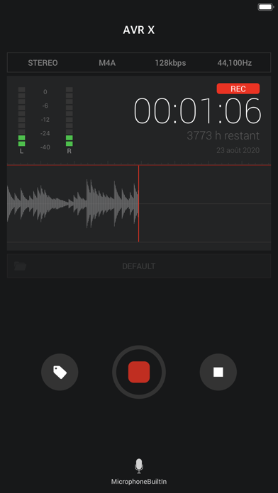 Screenshot #1 pour AVR X - Voice Recorder