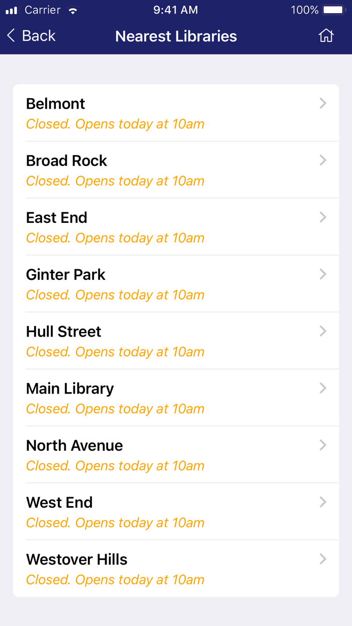 Richmond Public Library App