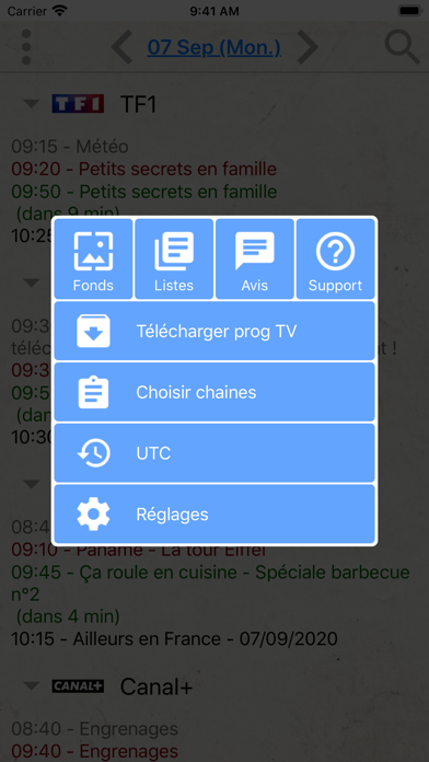 Programme TV "À la téloche" Screenshot