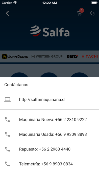Salfa Maquinaria Screenshot