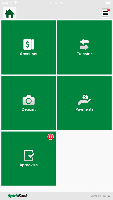 SpiritBank Business Mobile Screenshot