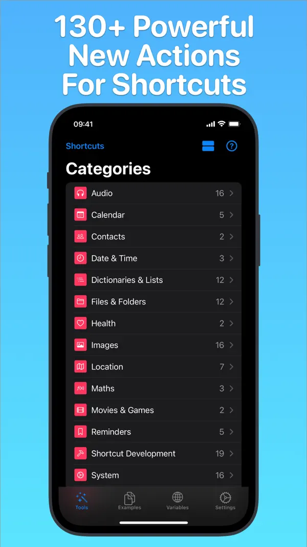 Toolbox Pro for Shortcuts iPhone App Screenshot 1 – Dienstprogramme