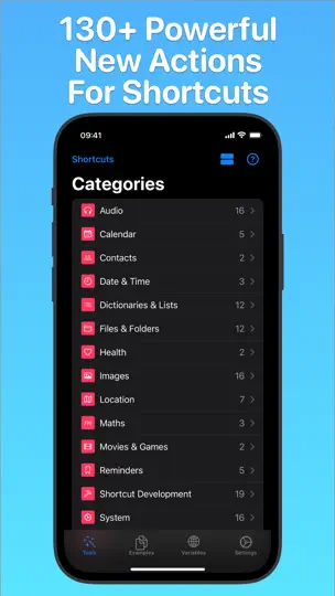 Captura de pantalla de Toolbox Pro For Shortcuts en iPhone 1