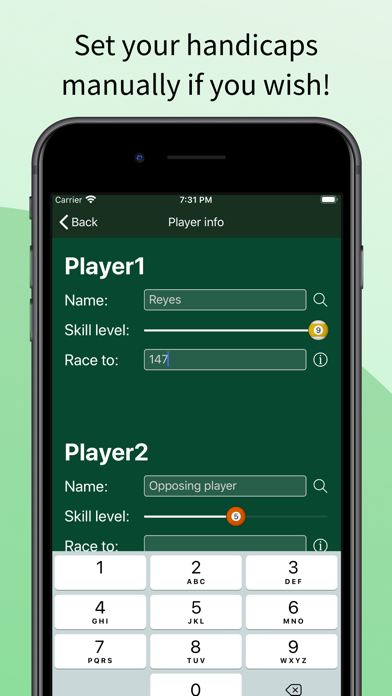 Pool Scoreboard for 9BALL Screenshot