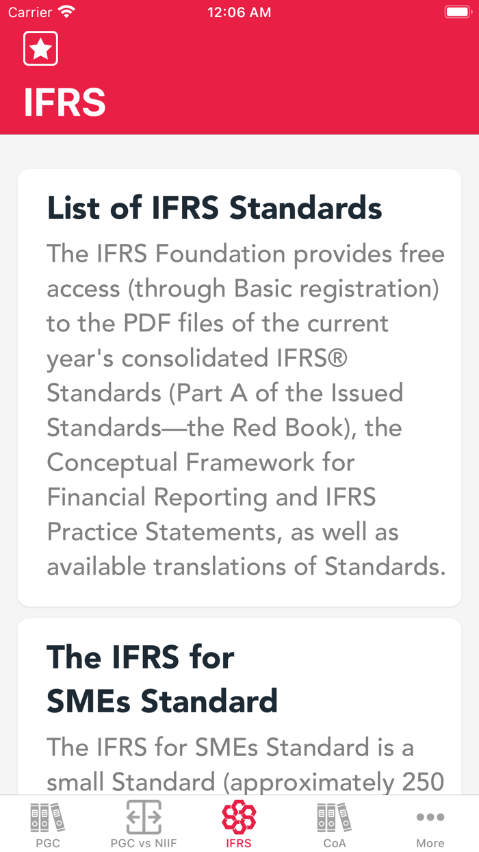 ACCT Accounting GAAP IFRS