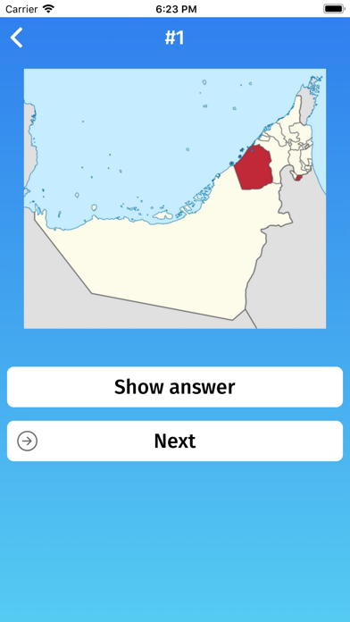 United Arab Emirates: Quiz Screenshot