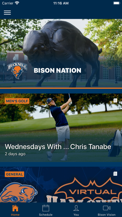Bucknell Athletics Screenshot
