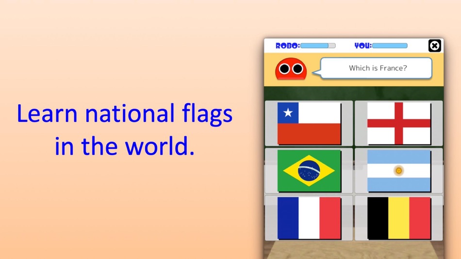 #1. Robo Flags. (iOS) 由: MASAHIRO MIZUTANI