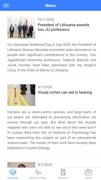 Uniwersytet Jagielloński Screenshot