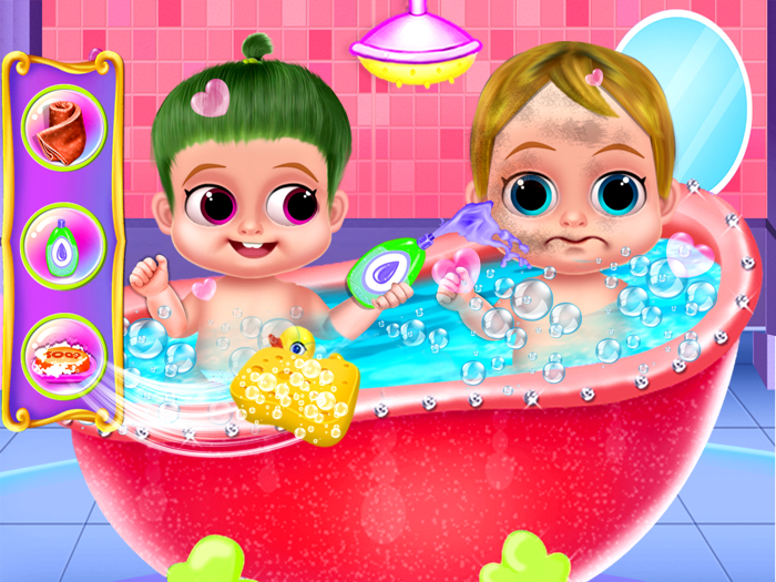 Mom and Baby Twins Care