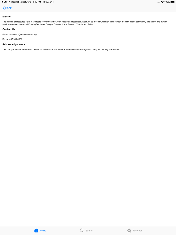 Central Florida Resource Point