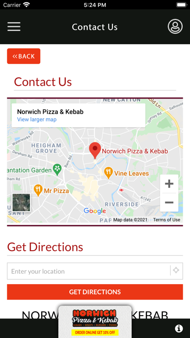 NORWICH PIZZA & KEBAB Screenshot