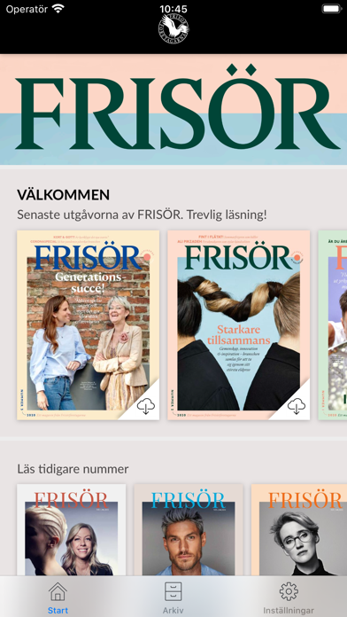 Tidningen Frisör Screenshot
