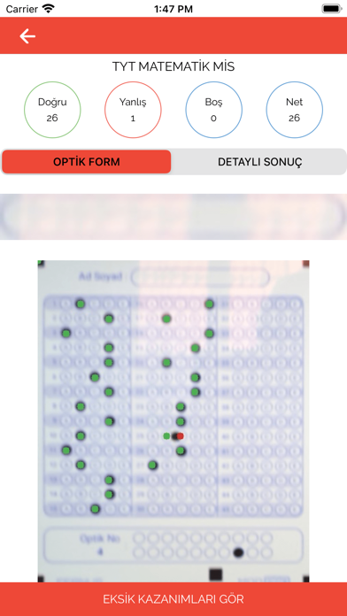 Anında Sonuç Optik Screenshot