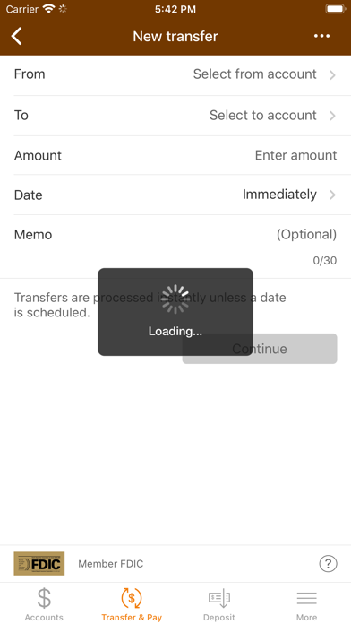 First National Bank Darlington Screenshot