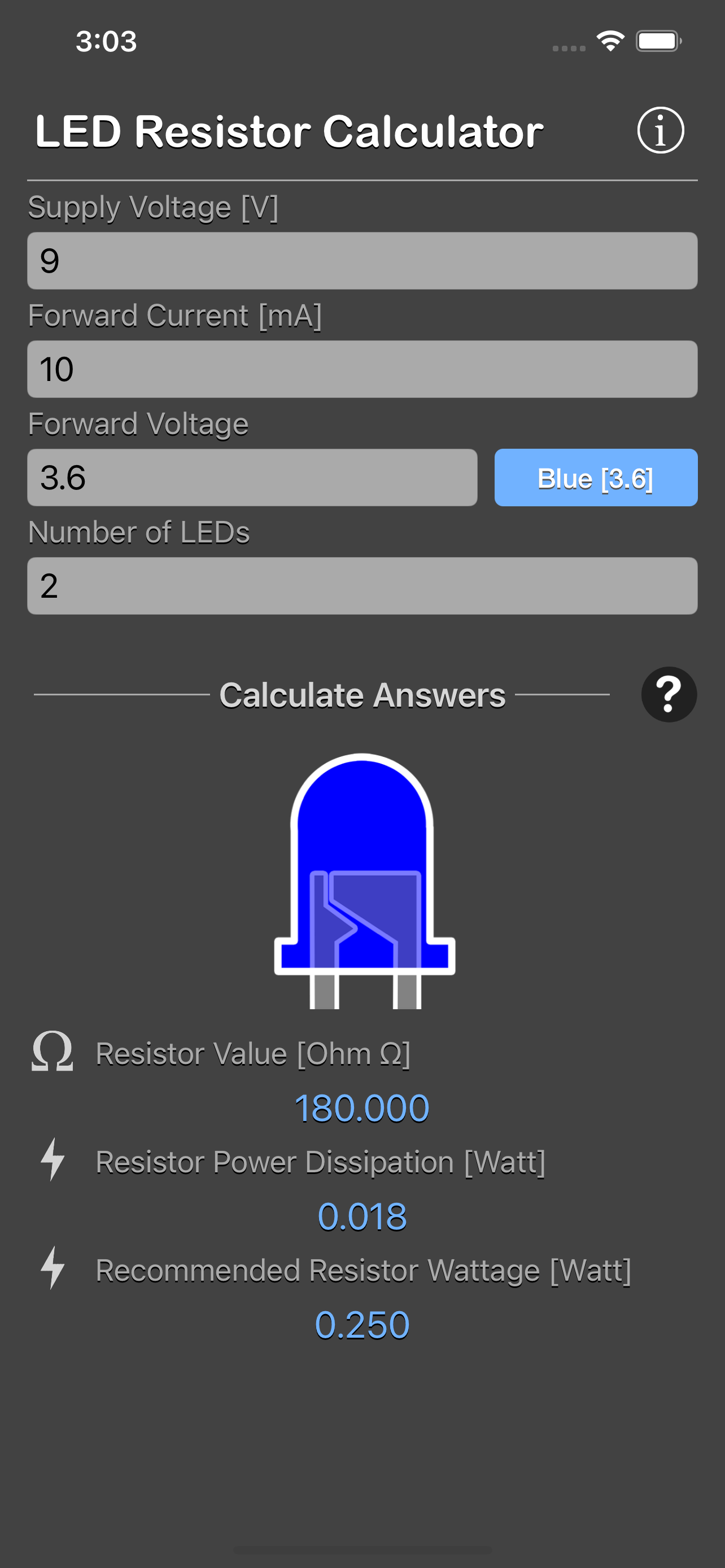LED Resistor Calculator Plus