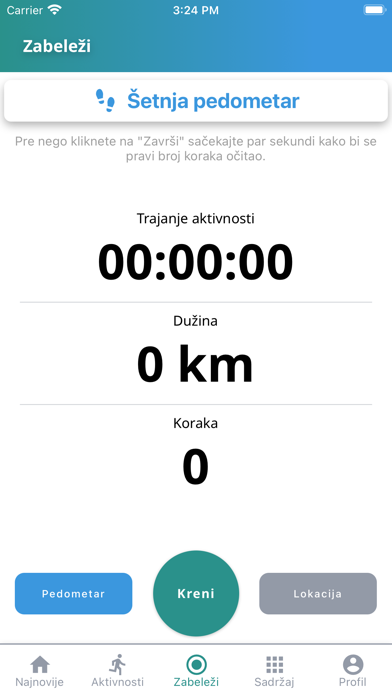 otvori plavi krug Screenshot