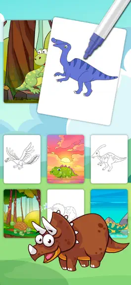 Game screenshot Цвет Jurassic Динозавры hack