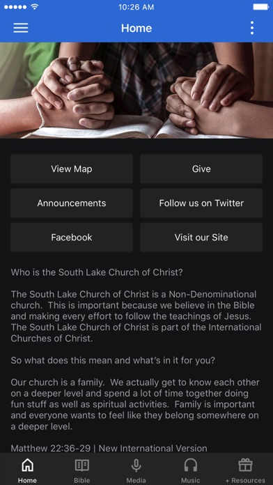 South Lake Church of Christ Screenshot