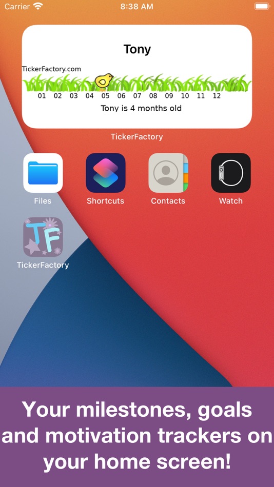 #1. Ticker Factory Widget (iOS) 来自: Tamtris Web Services Inc.