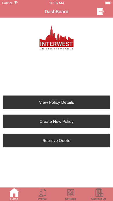 Interwest United Insurance Screenshot