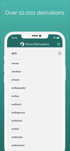 Game screenshot Heron Derivation Dictionary hack